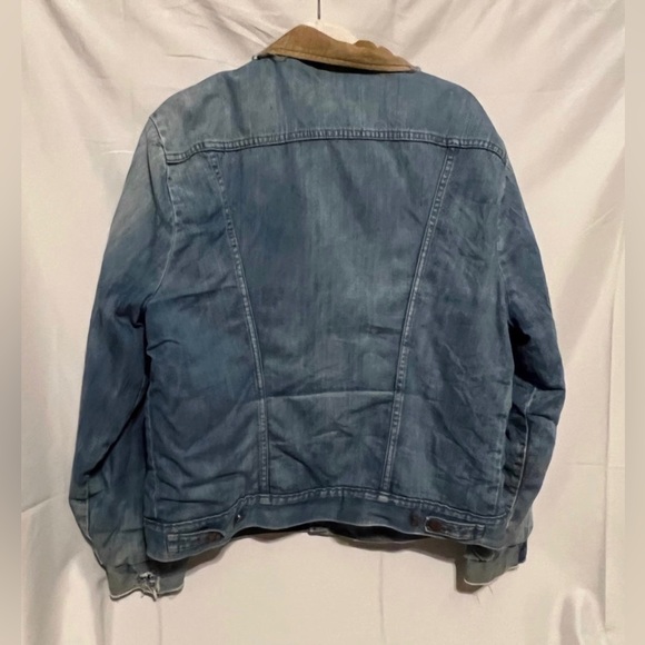 XXL Vintage Rough Round The Edges Faded Maverick Trucker Jacket - Picture 8 of 14